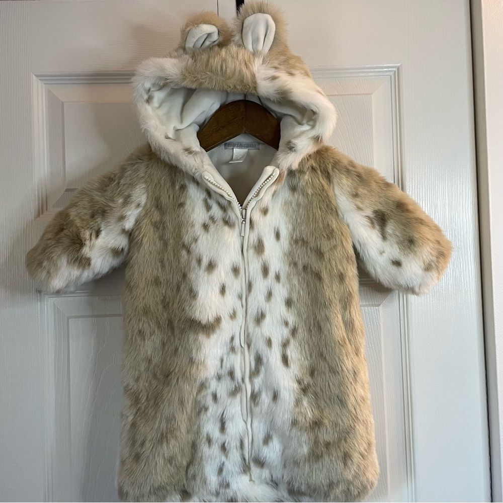 Restoration Hardware Baby and Child Fur Bunting 12m - Picture 4 of 6